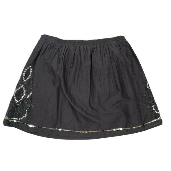 GAP Gray Sequin Beaded Skirt Size Medium - Picture 5 of 5